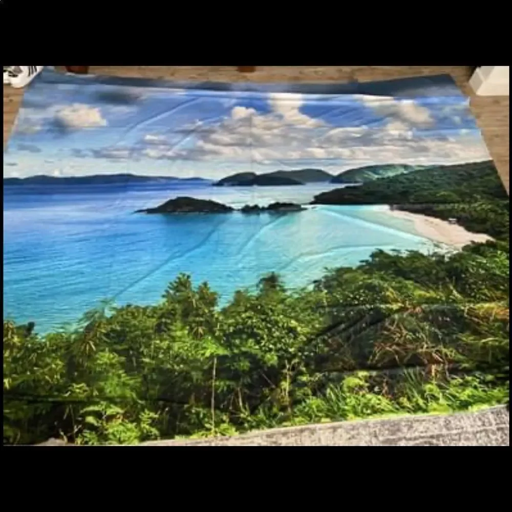 Society6 Tropical Beach Island Tapestry